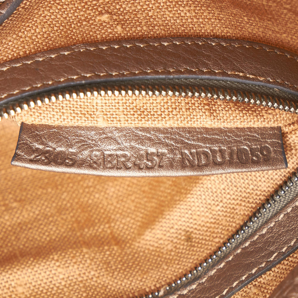 Fendi Selleria Sporty Leather Shoulder Bag