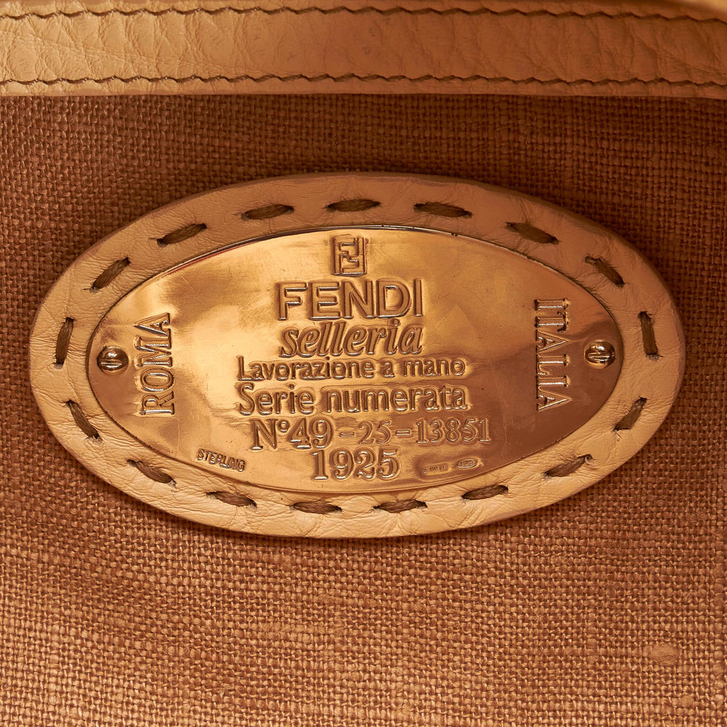 Fendi Selleria Sporty Leather Shoulder Bag