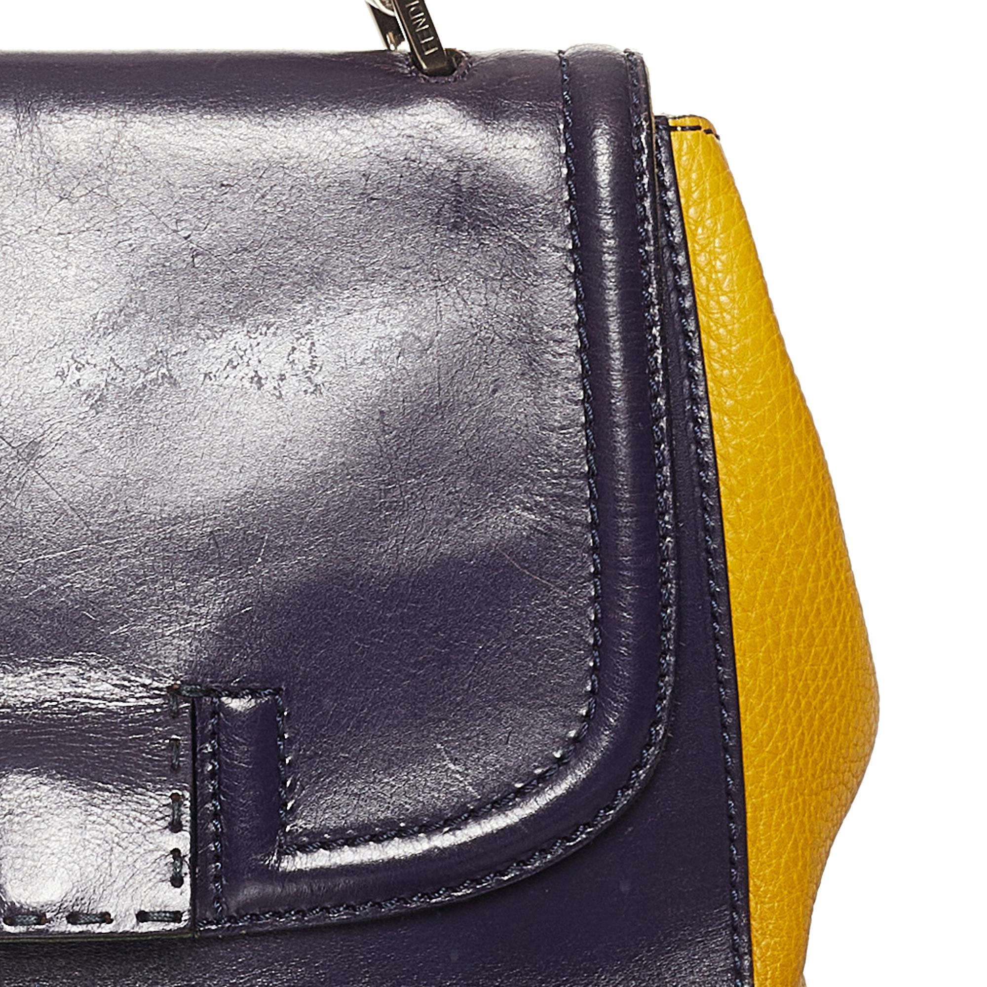 Fendi Silvana Leather Satchel