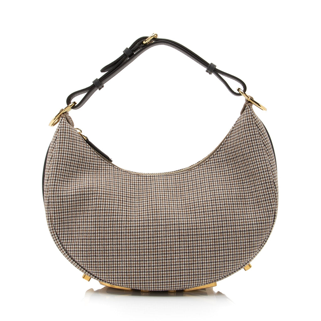 Fendi Fabric Small Fendigraphy Charm Hobo