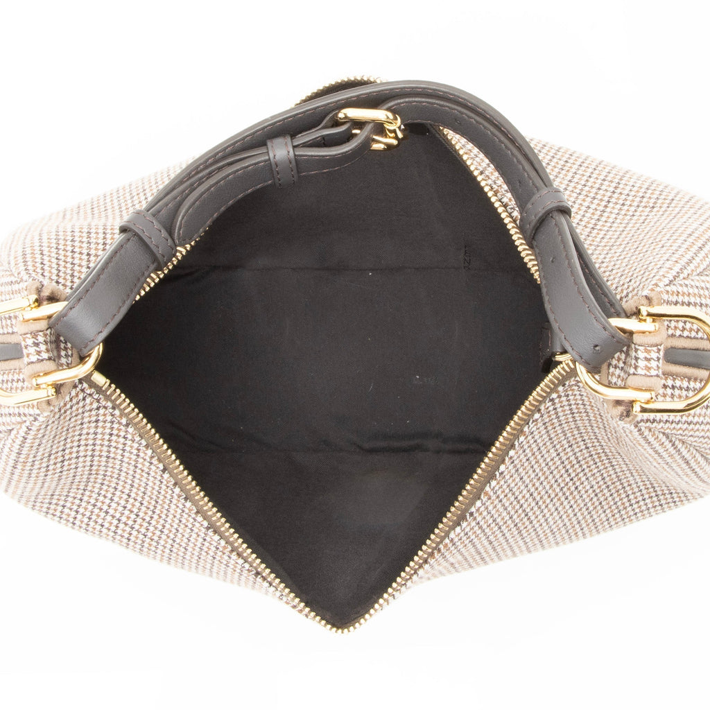 Fendi Fabric Small Fendigraphy Charm Hobo