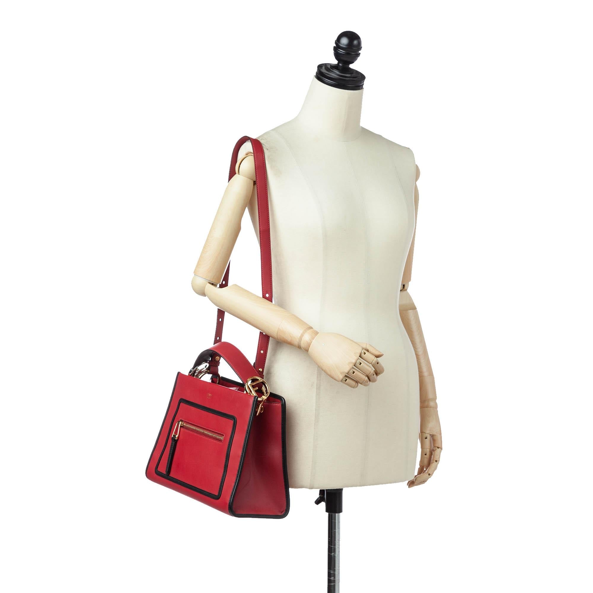 Fendi Small Runaway Leather Satchel