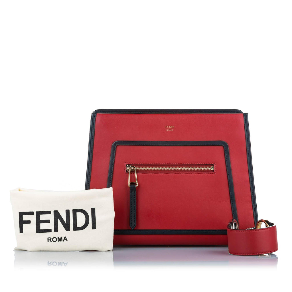 Fendi Small Runaway Leather Satchel