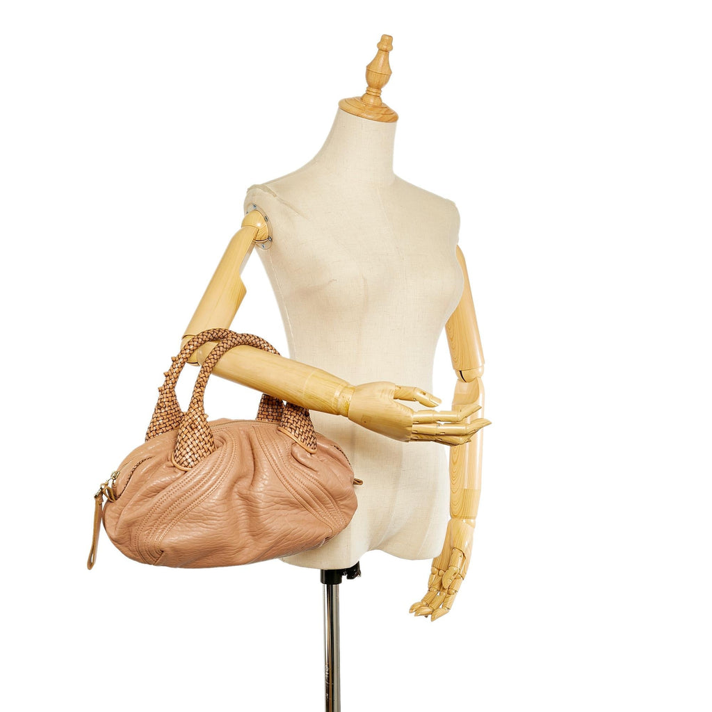 Fendi Spy Leather Handbag