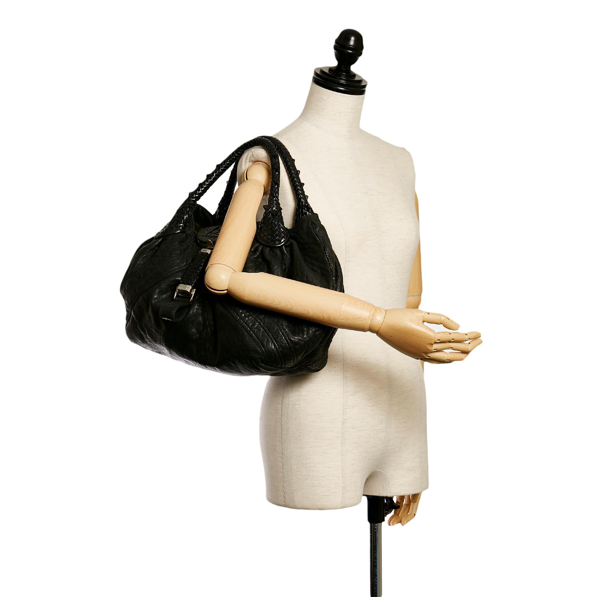 Fendi Spy Leather Handbag