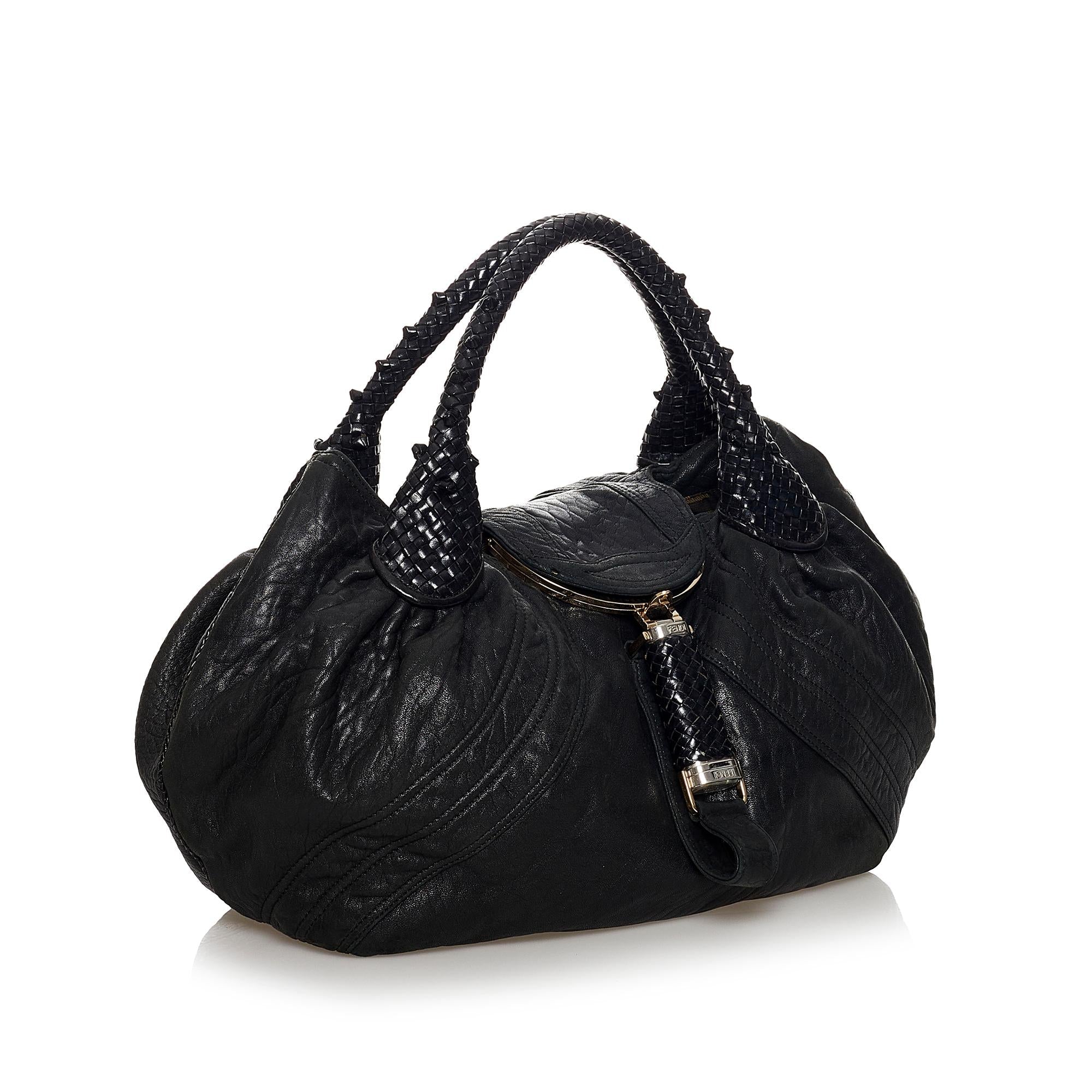 Fendi Spy Leather Handbag