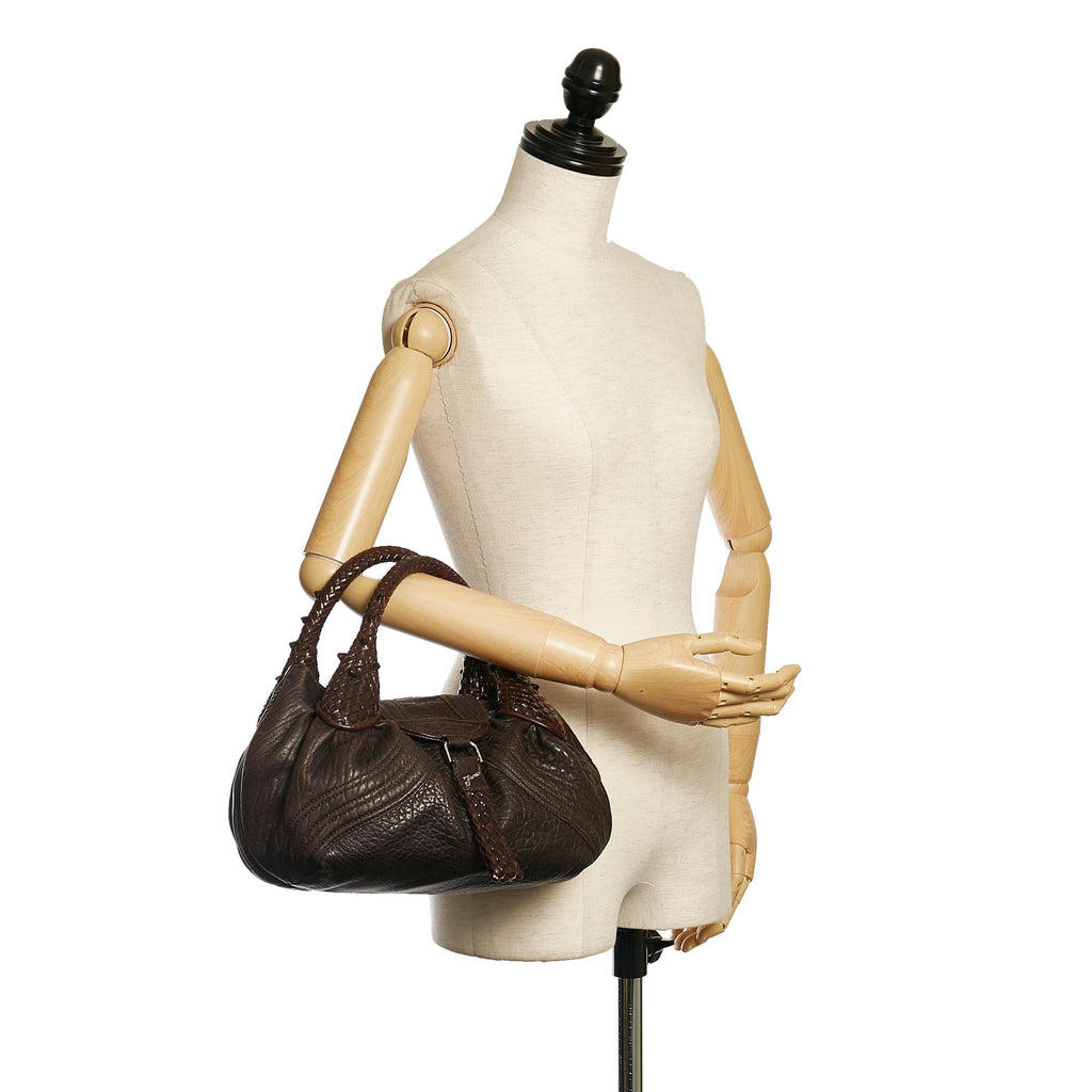 Fendi Spy Leather Handbag