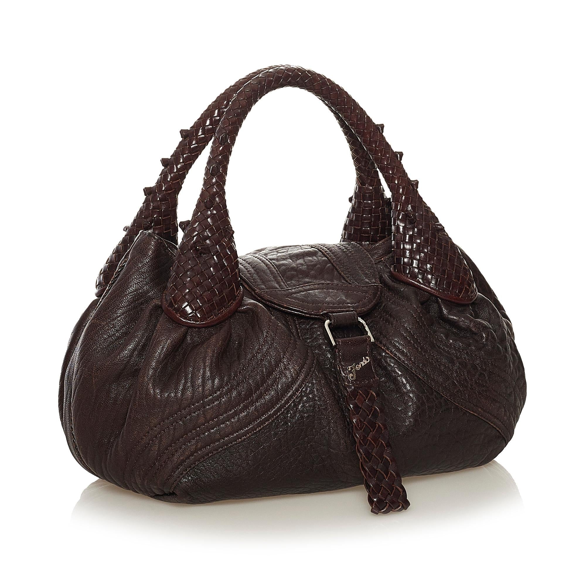Fendi Spy Leather Handbag