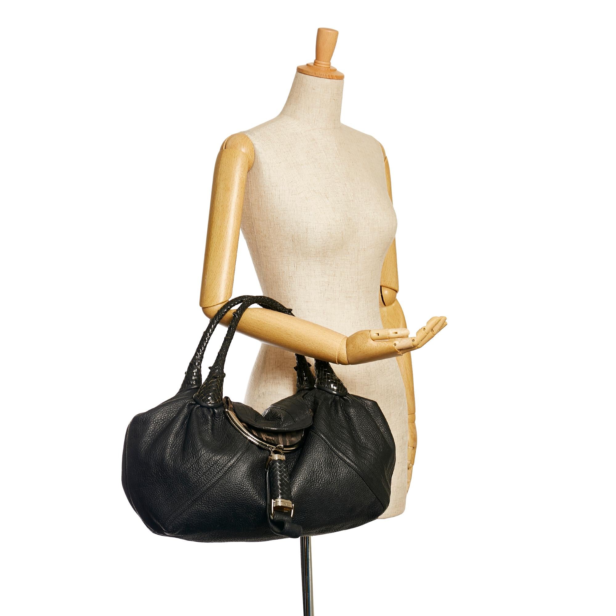 Fendi Spy Leather Handbag