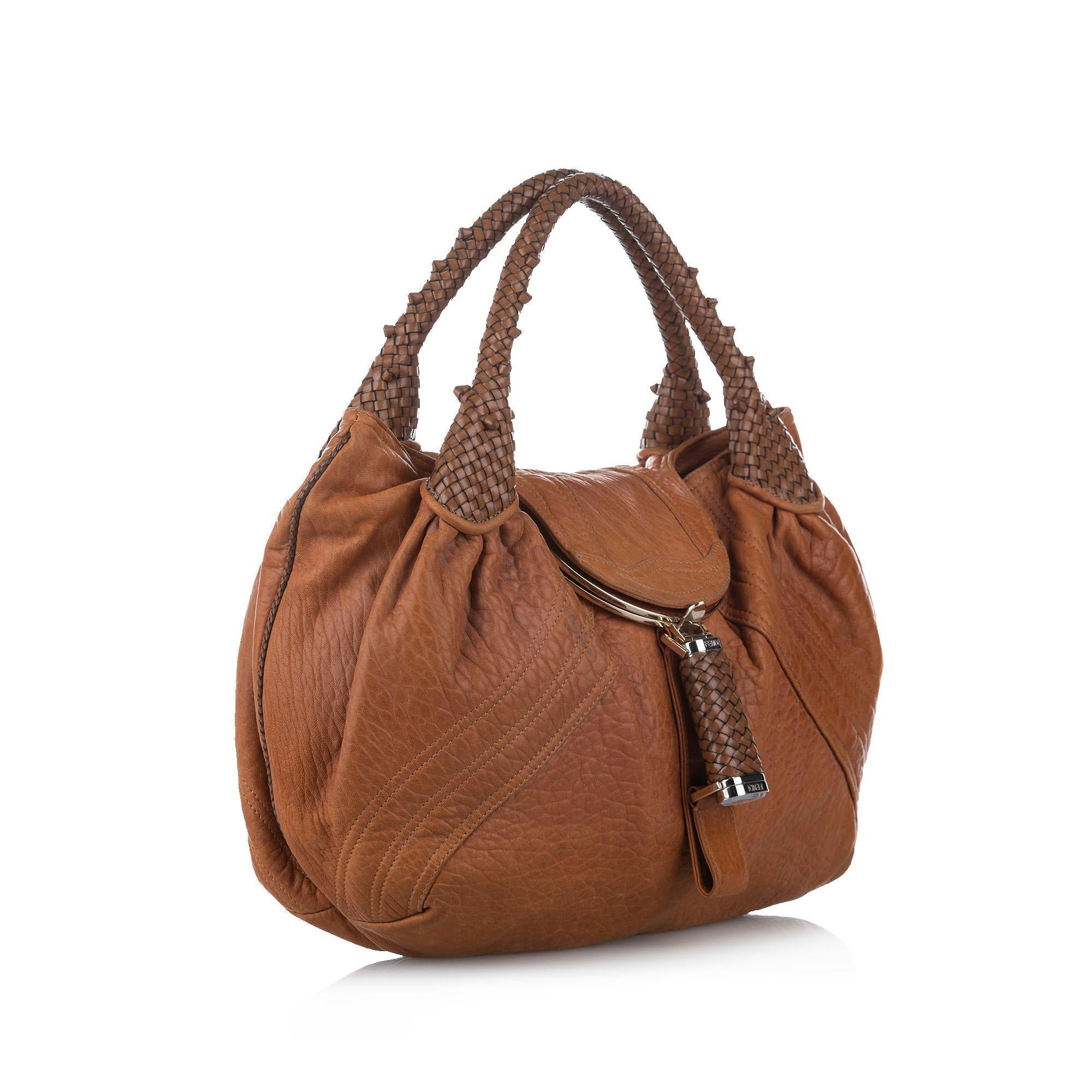 Fendi Spy Leather Hobo Bag (SHG-16447)