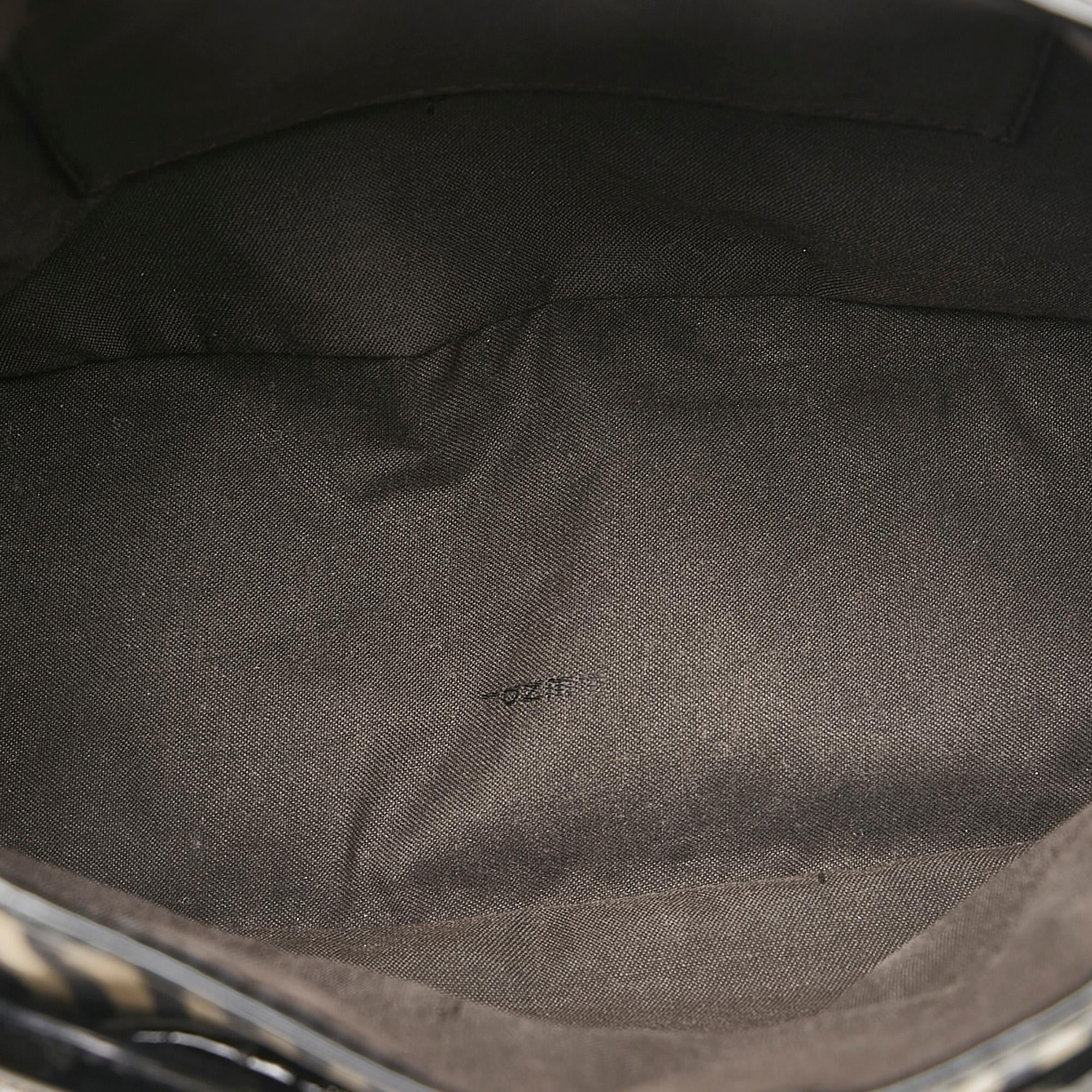 Fendi Striped Velvet B Bis Bag