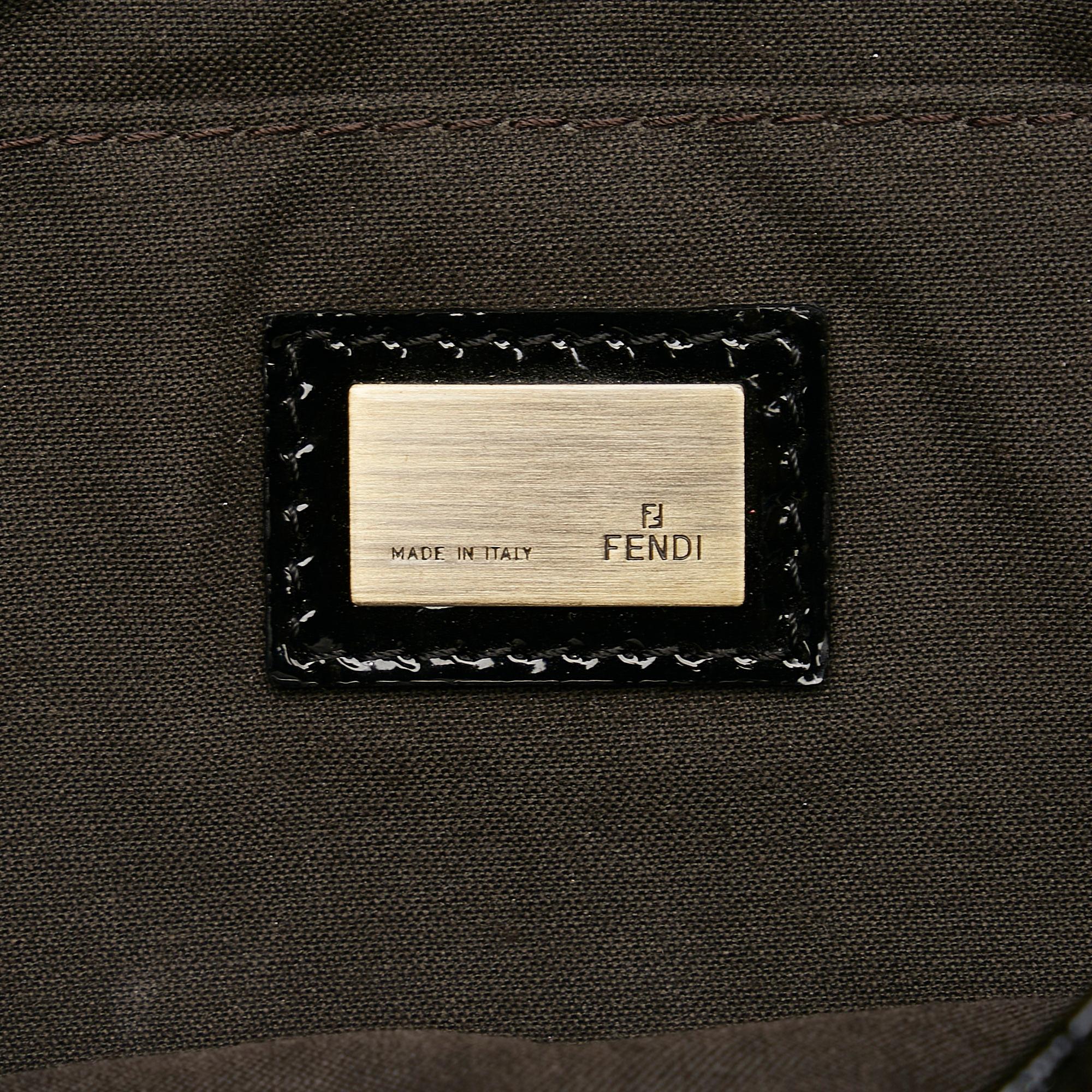 Fendi Striped Velvet B Bis Bag