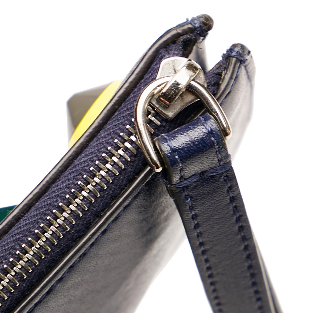 Fendi Studded Flat Leather Pouch
