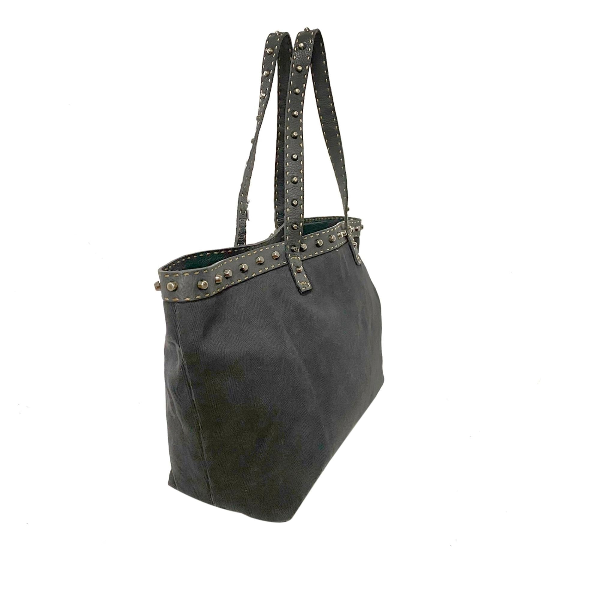 Fendi Studded Selleria Tote