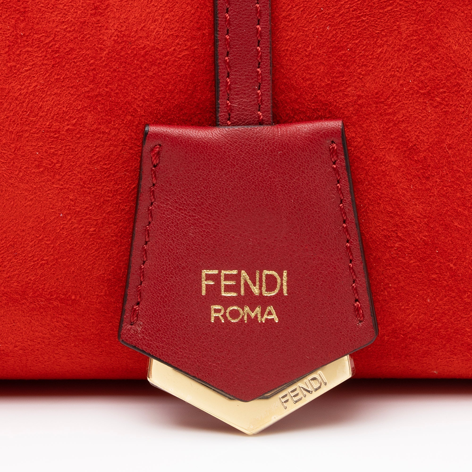 Fendi Suede Calfskin By The Way Medium Boston Bag