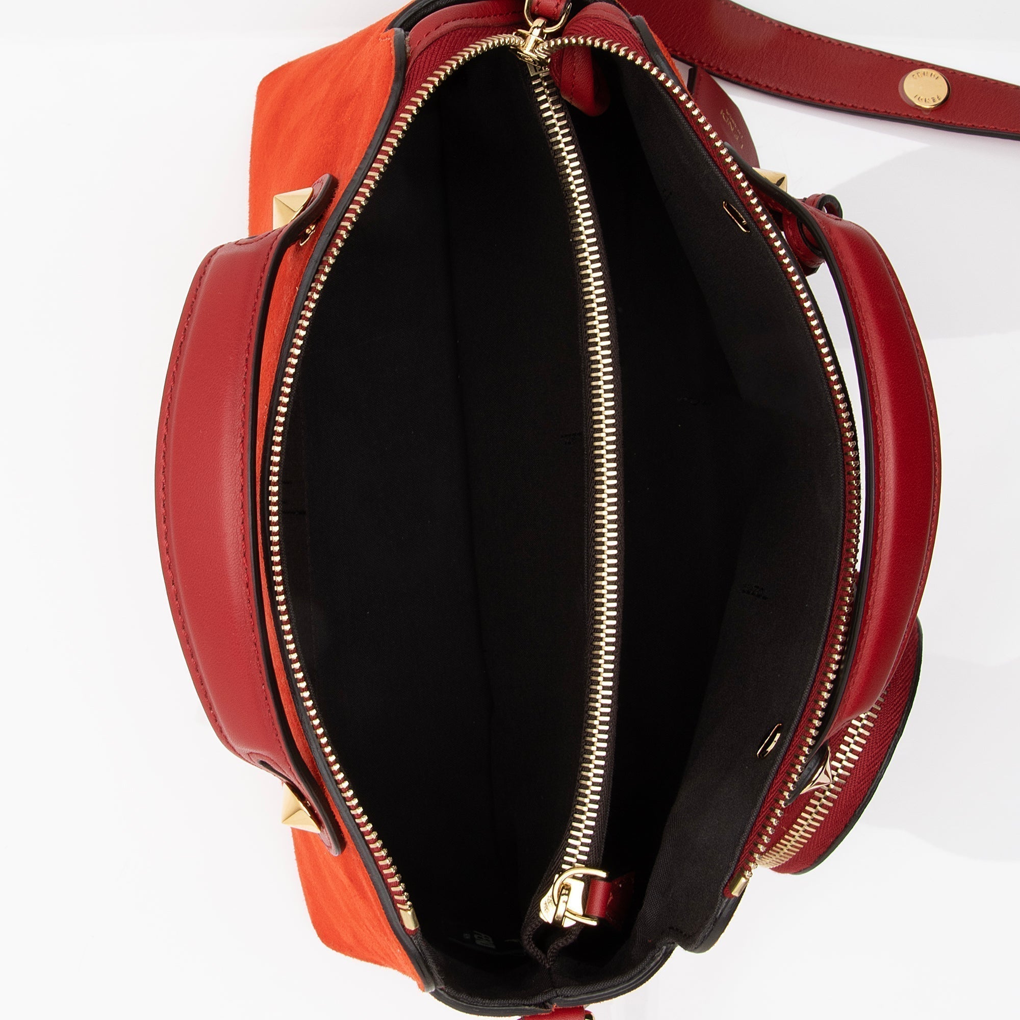 Fendi Suede Calfskin By The Way Medium Boston Bag