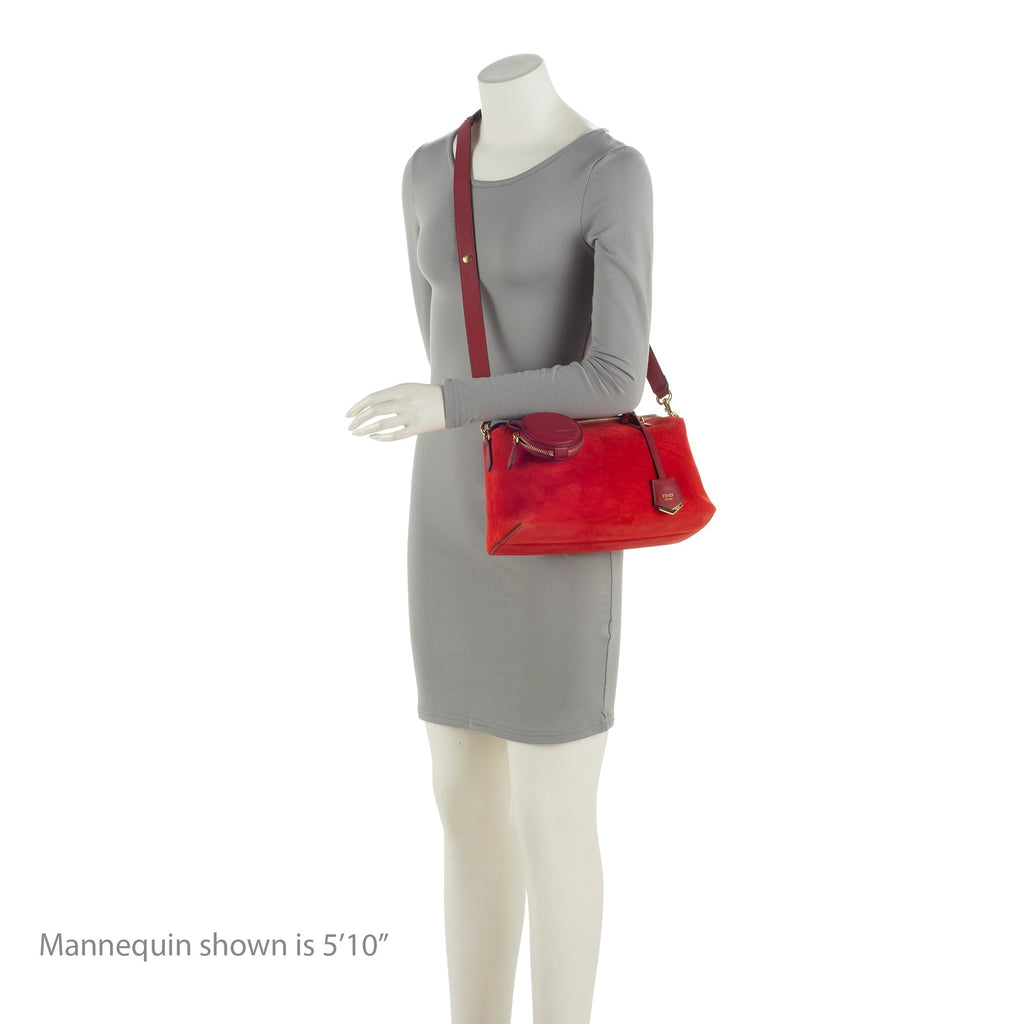 Fendi Suede Calfskin By The Way Medium Boston Bag