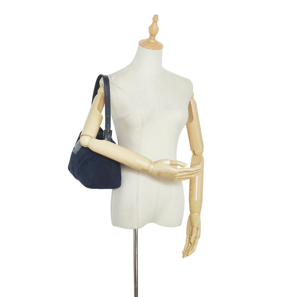Fendi Suede Double Flap