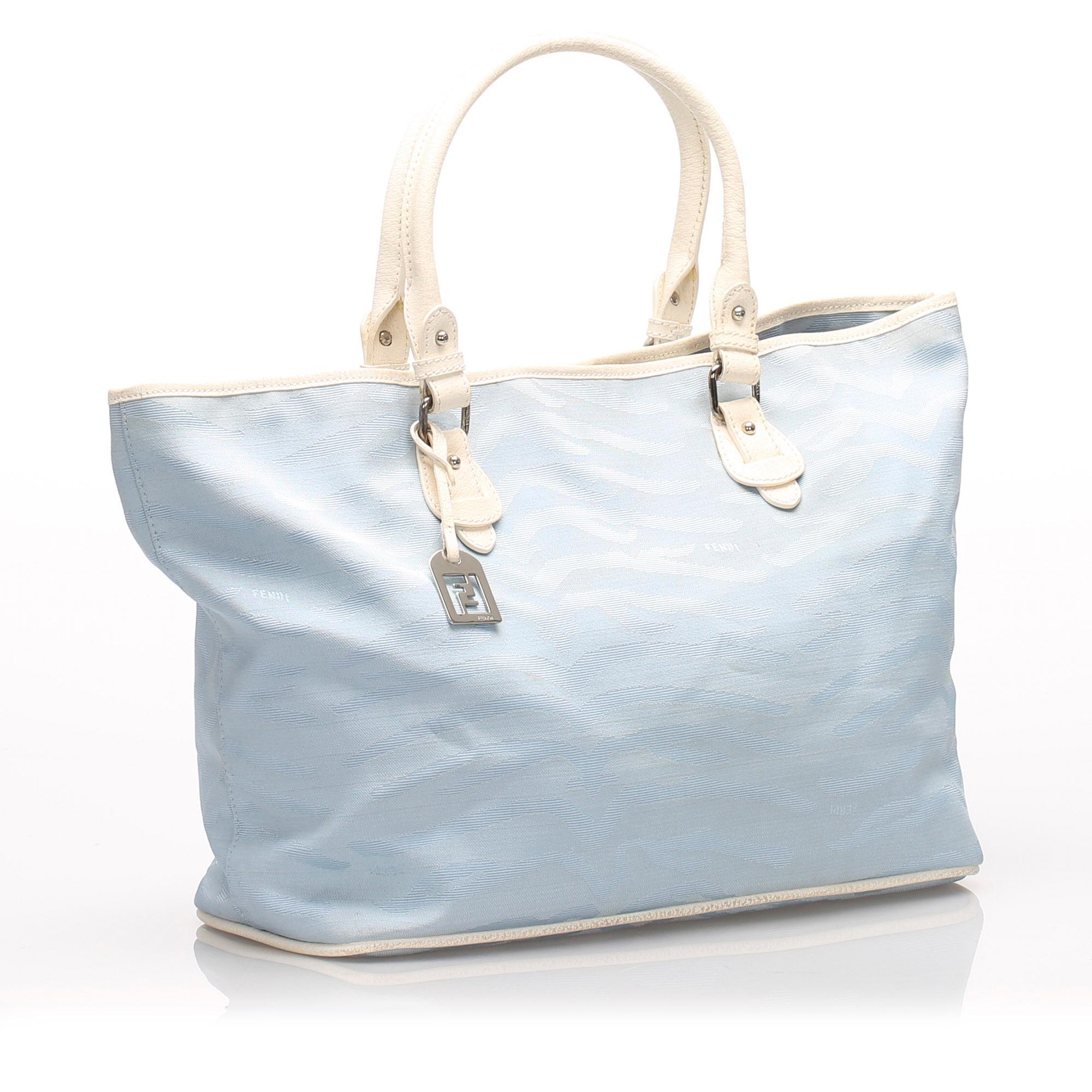 Fendi Tiger Print Canvas Tote Bag (SHG-10836)