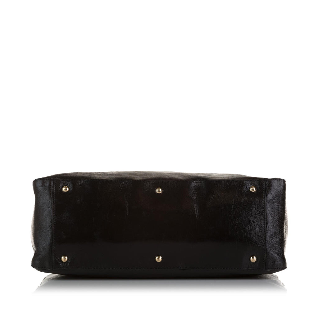 Fendi Twins Leather Tote Bag