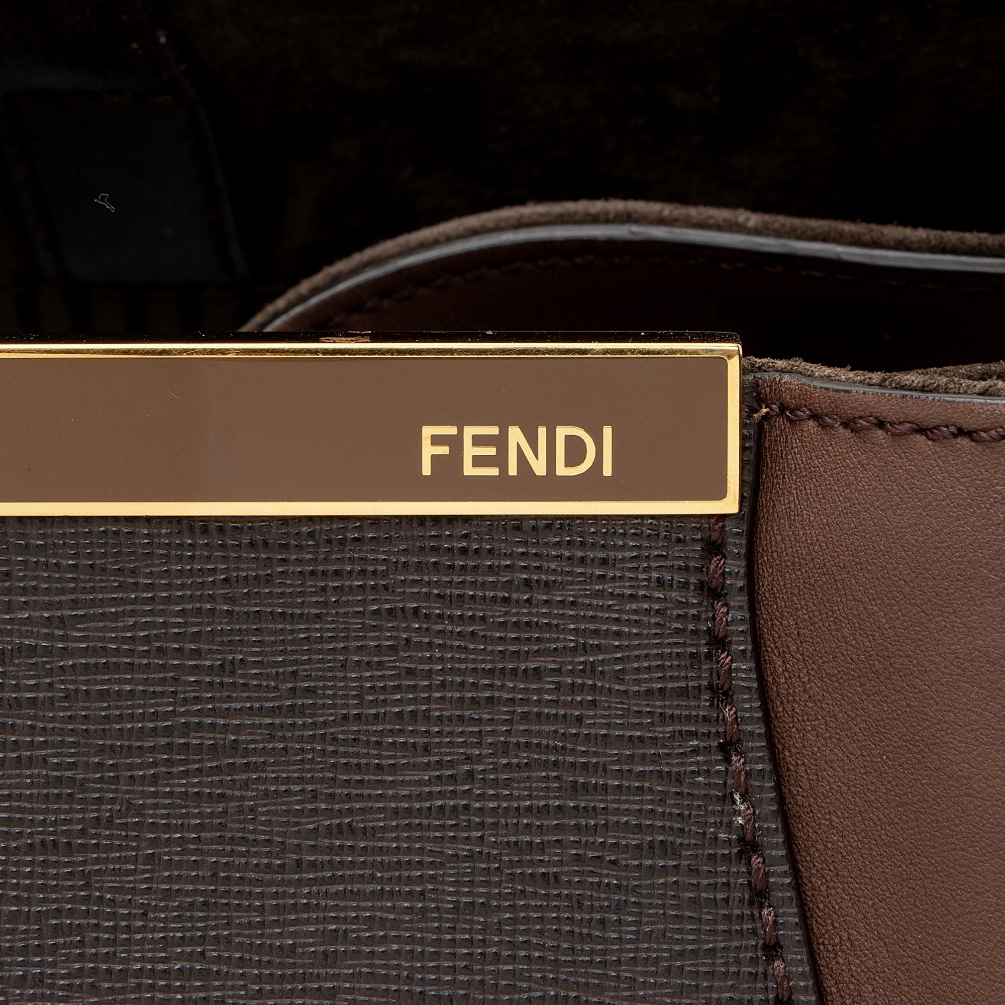 Fendi Vitello Calfskin 2Jours Elite Large Tote