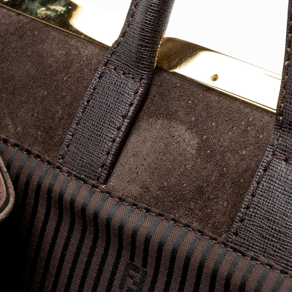 Fendi Vitello Calfskin 2Jours Elite Large Tote