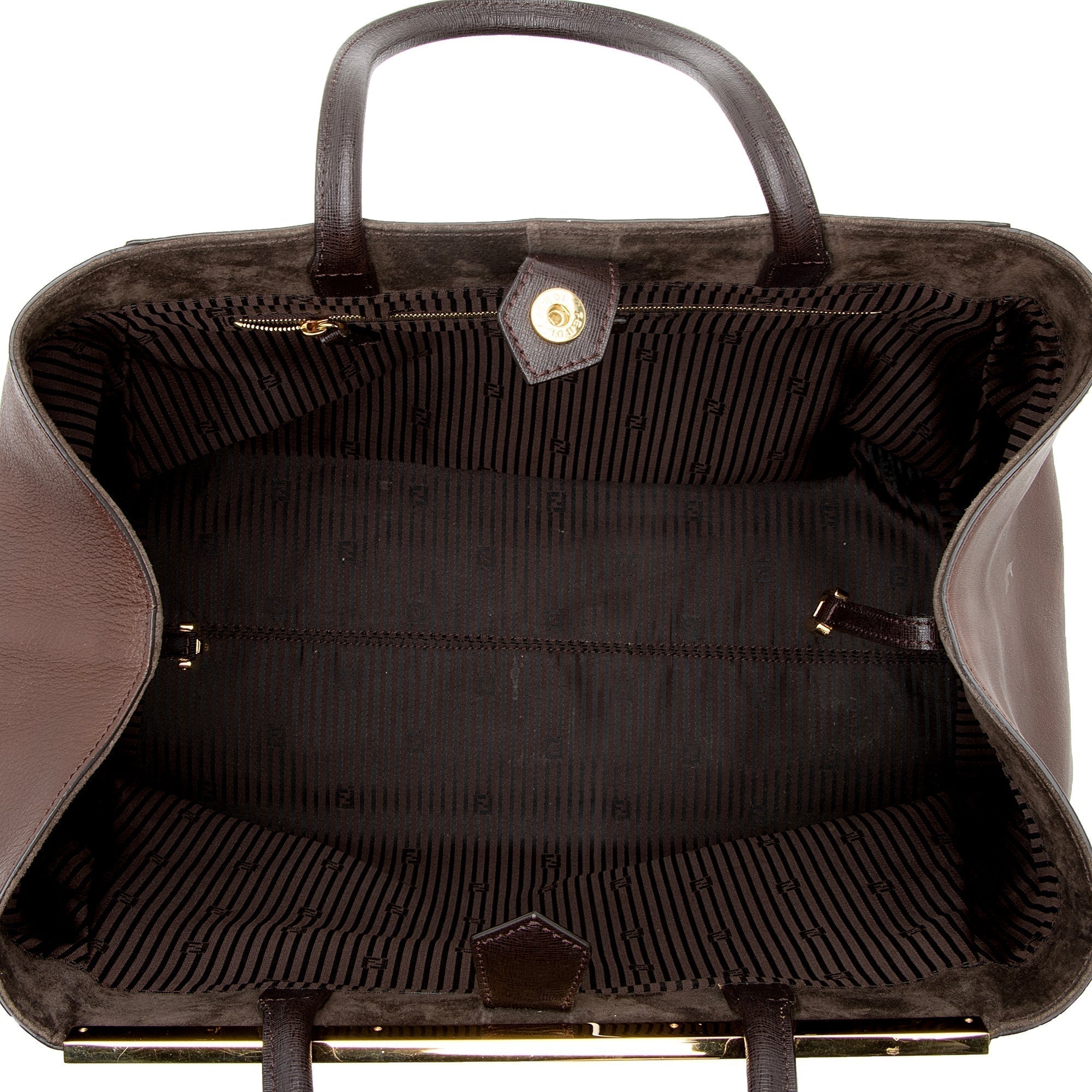 Fendi Vitello Calfskin 2Jours Elite Large Tote