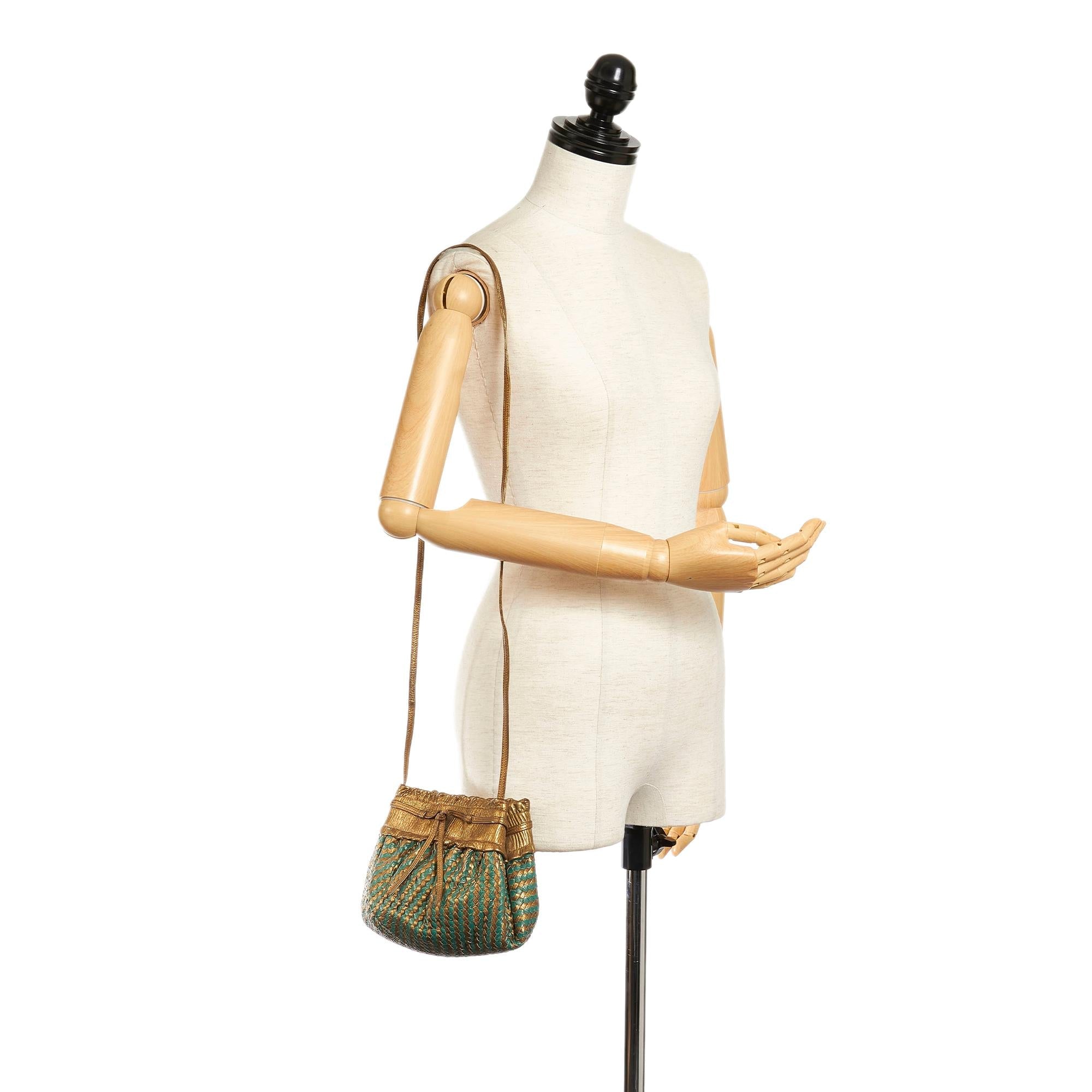 Fendi Woven Leather Bucket Bag
