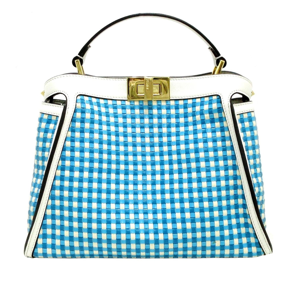 Fendi Woven Peekaboo Satchel