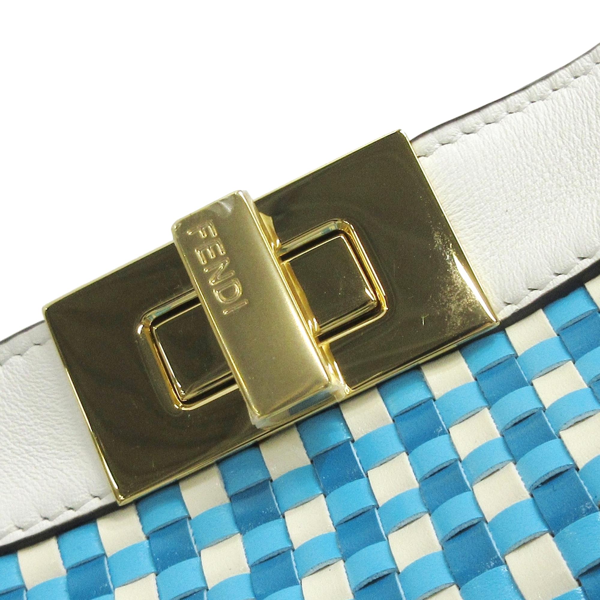 Fendi Woven Peekaboo Satchel