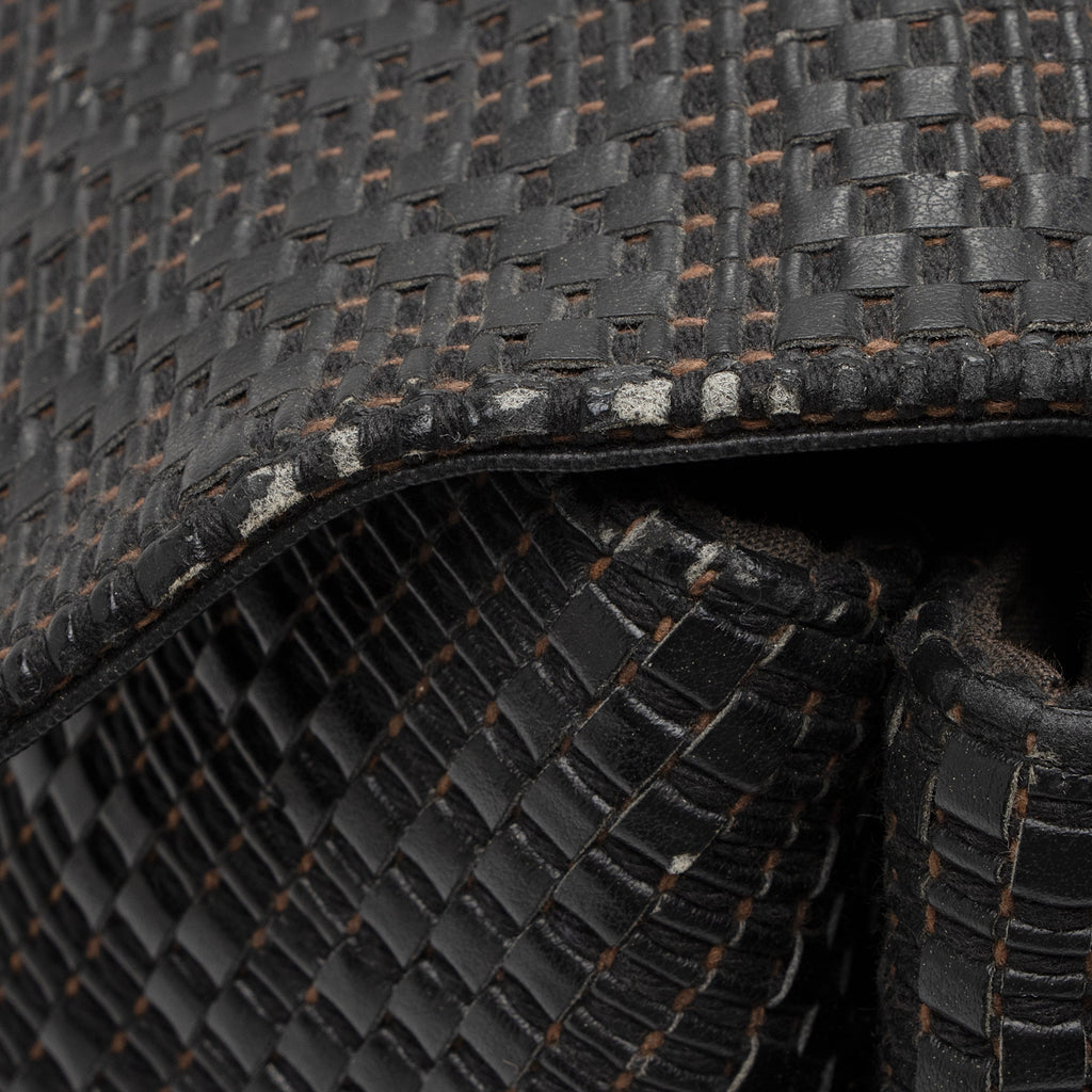 Fendi Woven Zucca Leather Forever Large Shoulder Bag