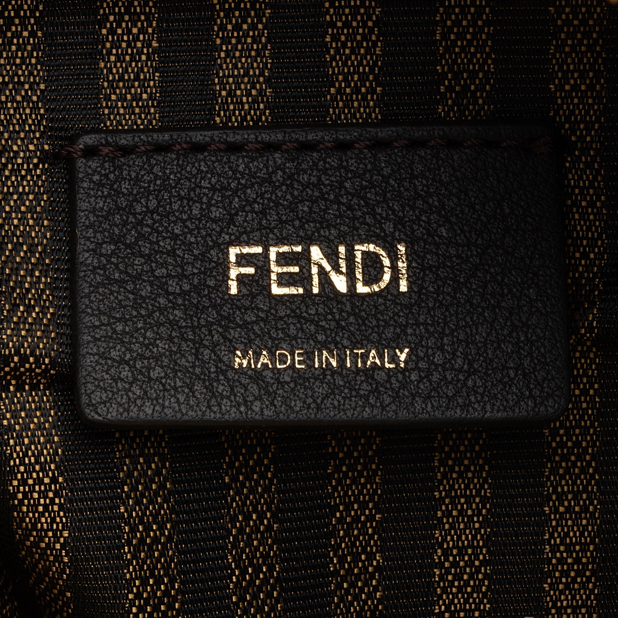 Fendi X Sarah Coleman Glazed Canvas FF Vertigo Mini Shoulder Bag
