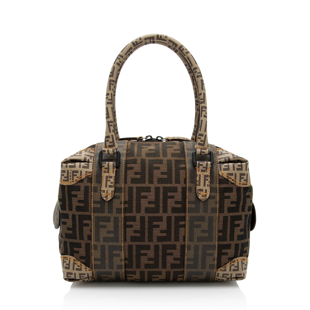Fendi Zucca B Mix Medium Boston Bag
