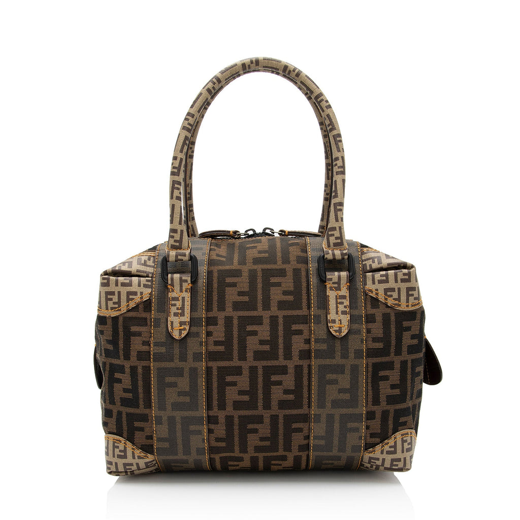 Fendi Zucca B Mix Medium Boston Bag