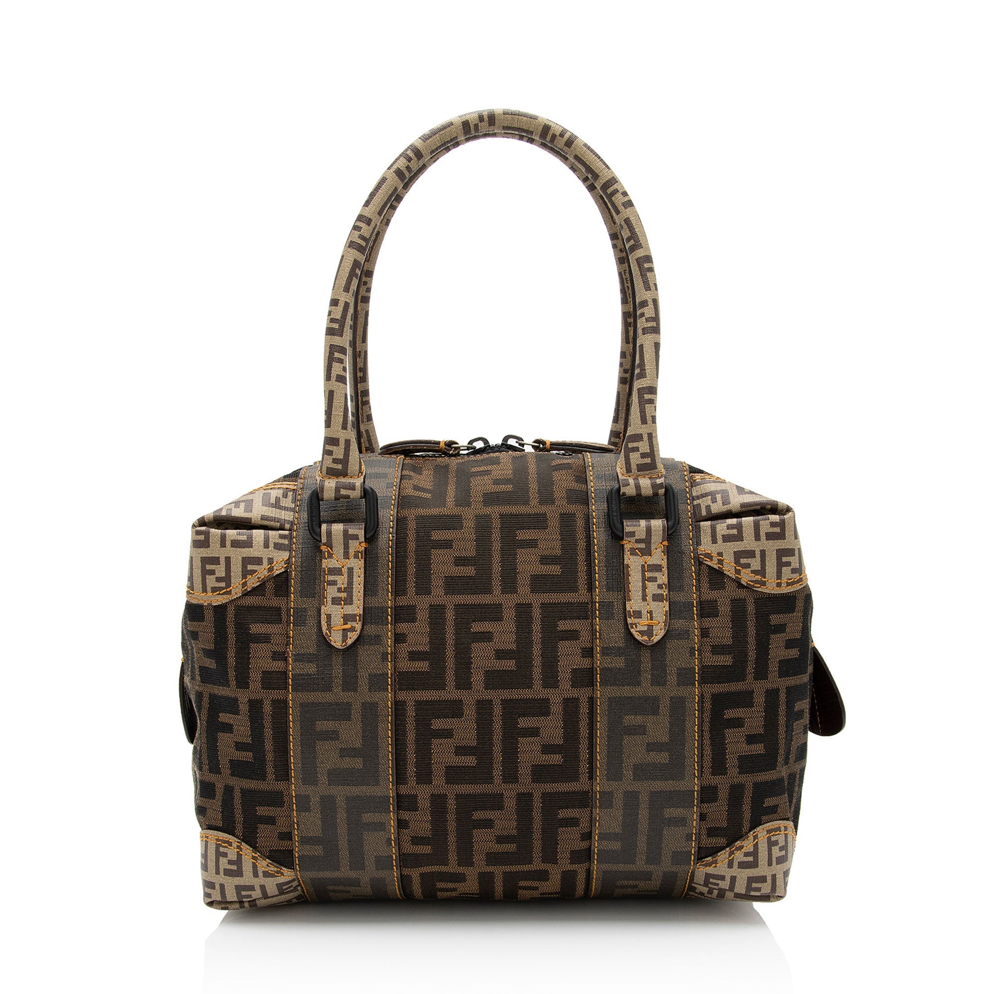 Fendi Zucca B Mix Medium Boston Bag
