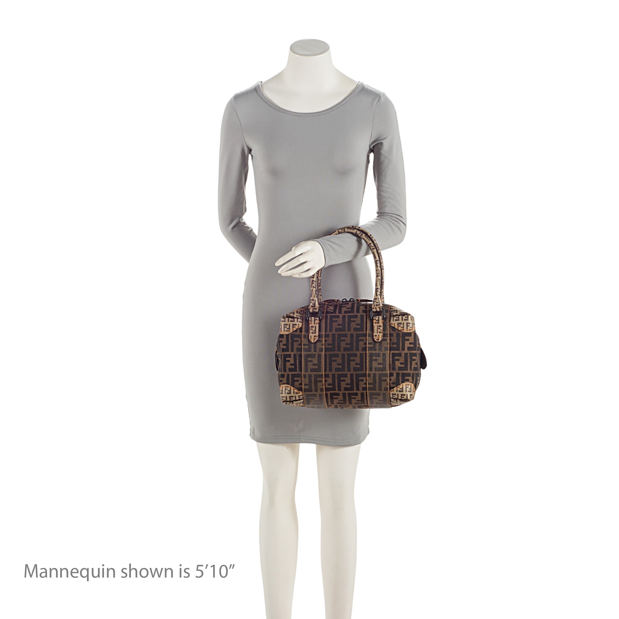 Fendi Zucca B Mix Medium Boston Bag