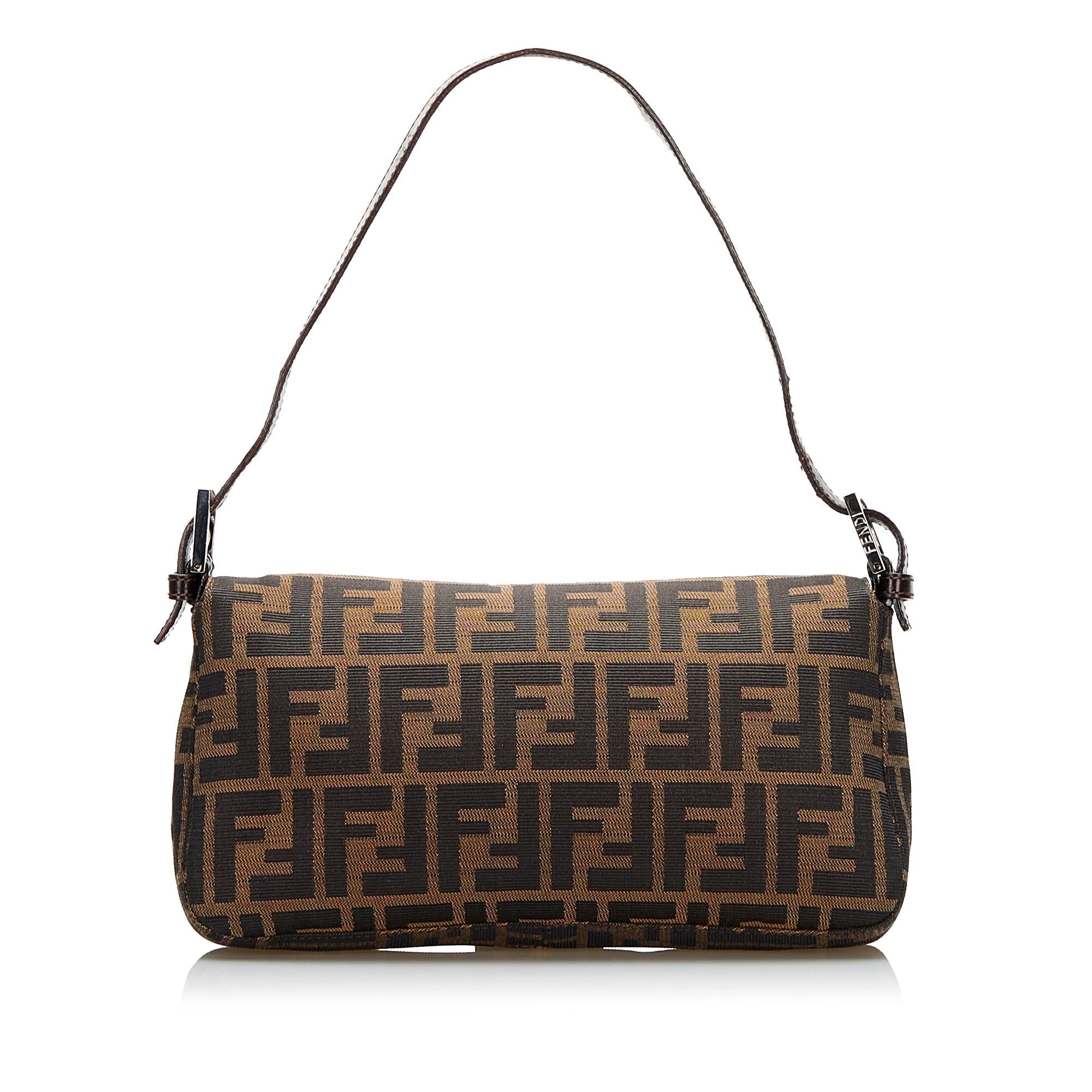 Fendi Zucca Canvas Baguette