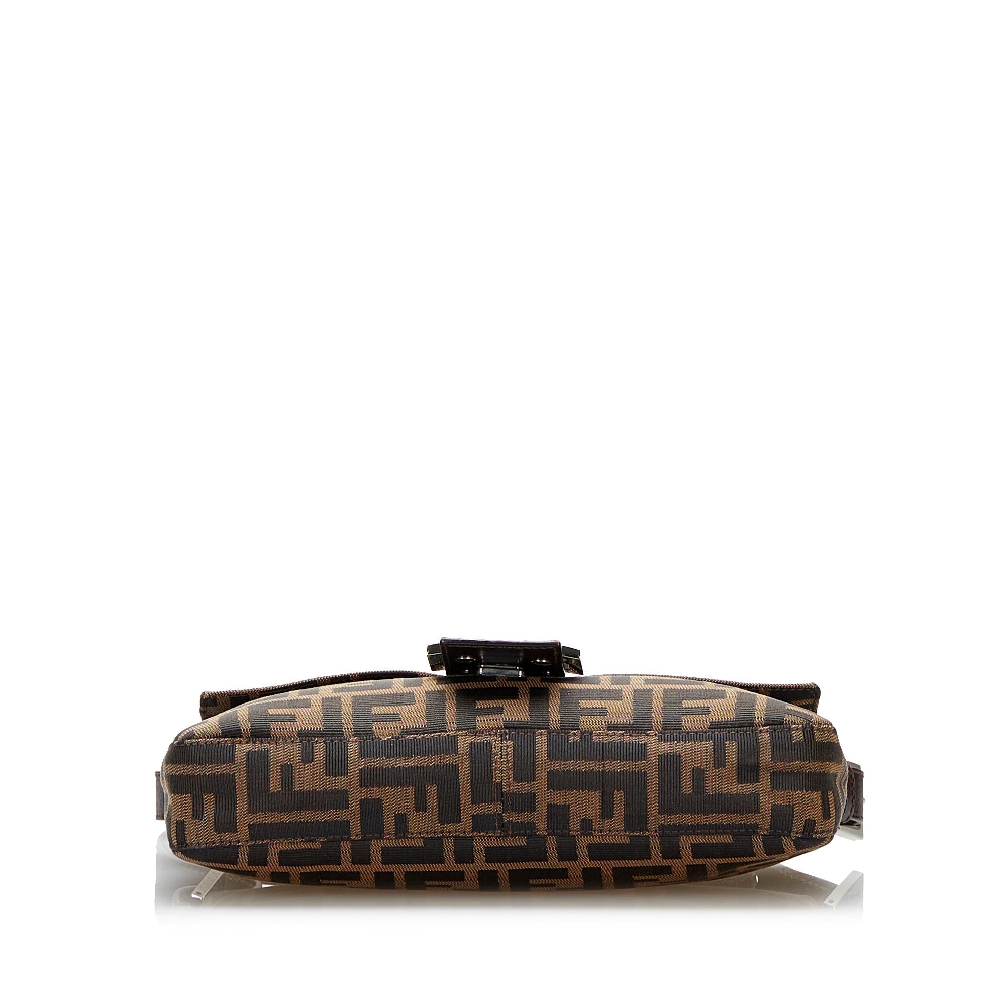 Fendi Zucca Canvas Baguette