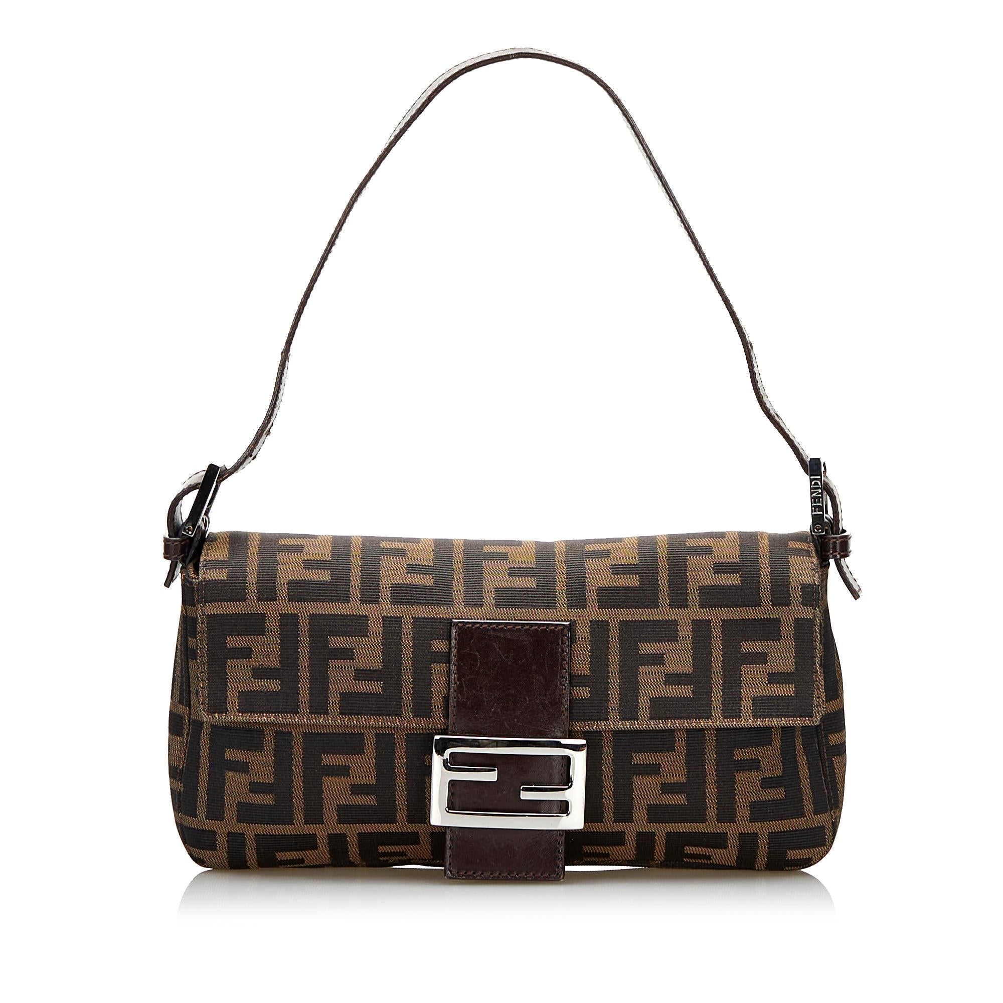 Fendi Zucca Canvas Baguette