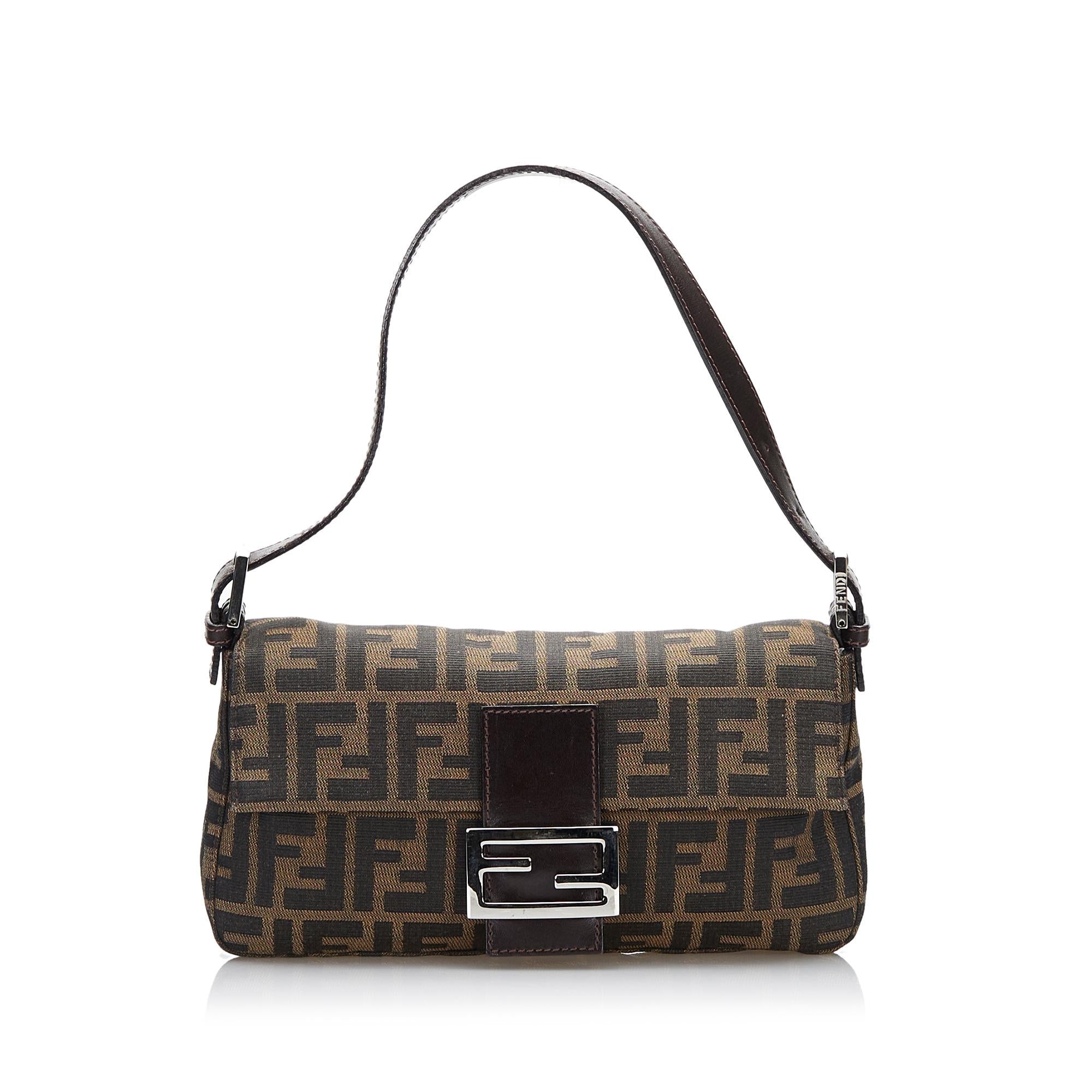 Fendi Zucca Canvas Baguette
