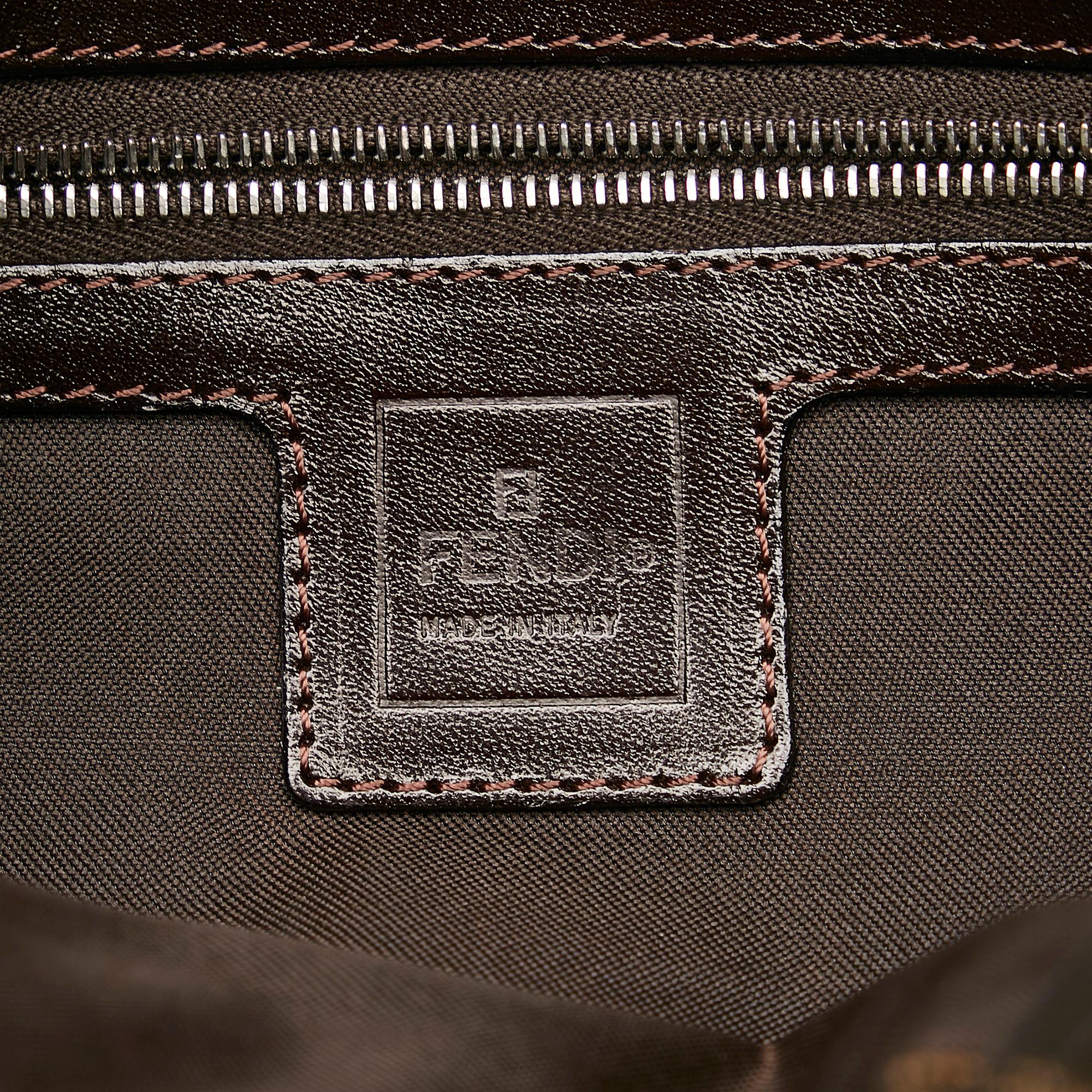 Fendi Zucca Canvas Baguette