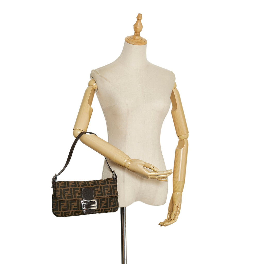 Fendi Zucca Canvas Baguette