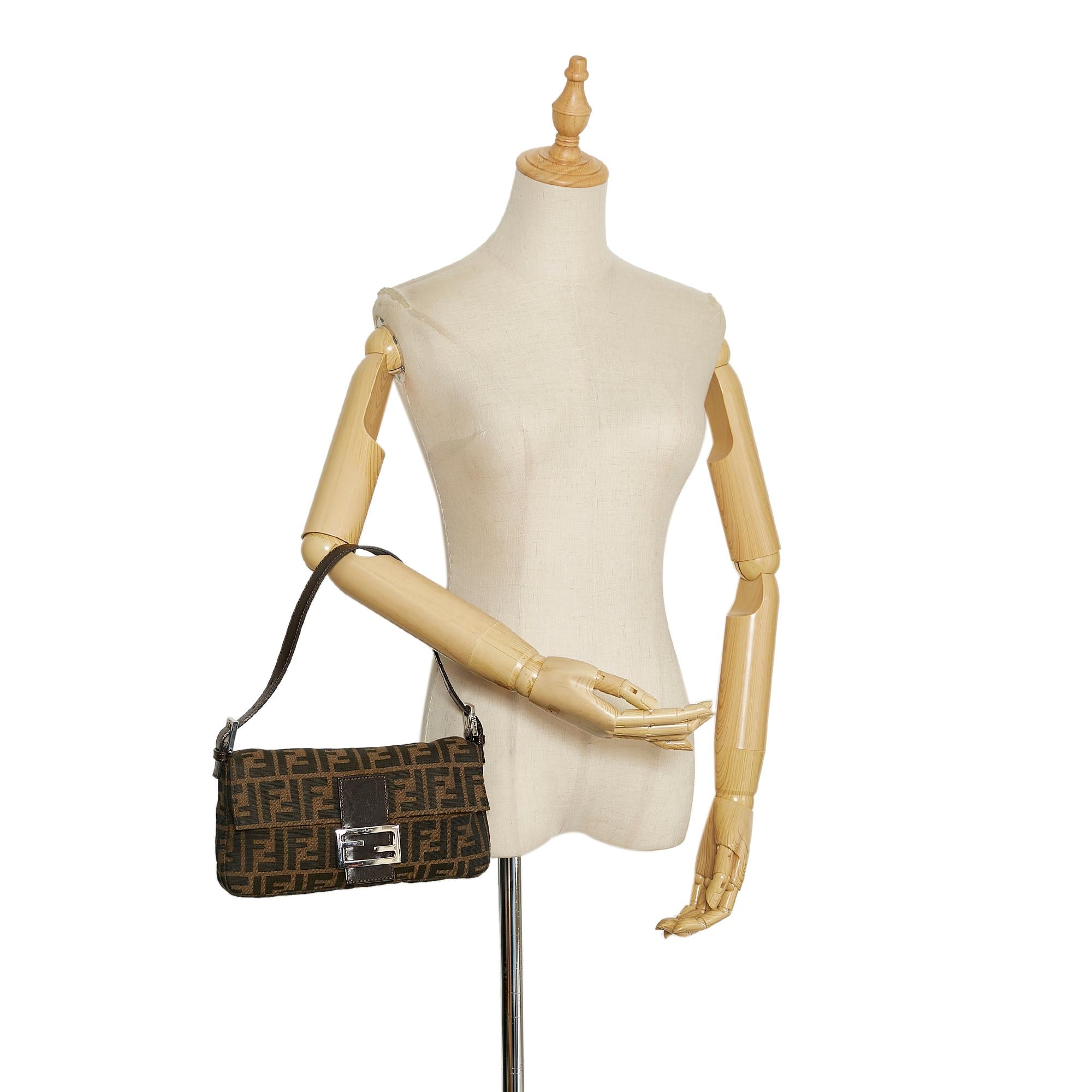 Fendi Zucca Canvas Baguette