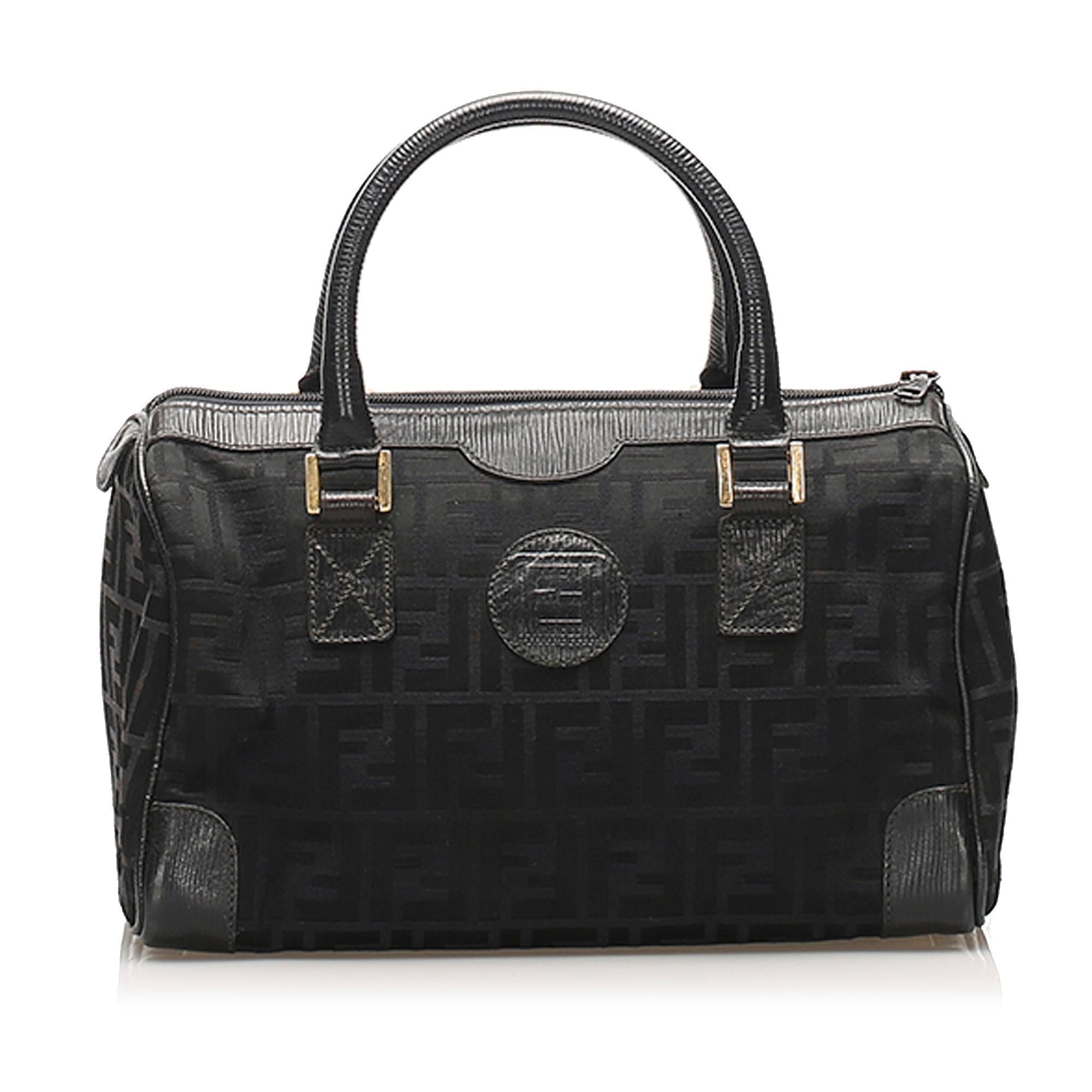 Fendi Zucca Canvas Boston Bag (SHG-11109)