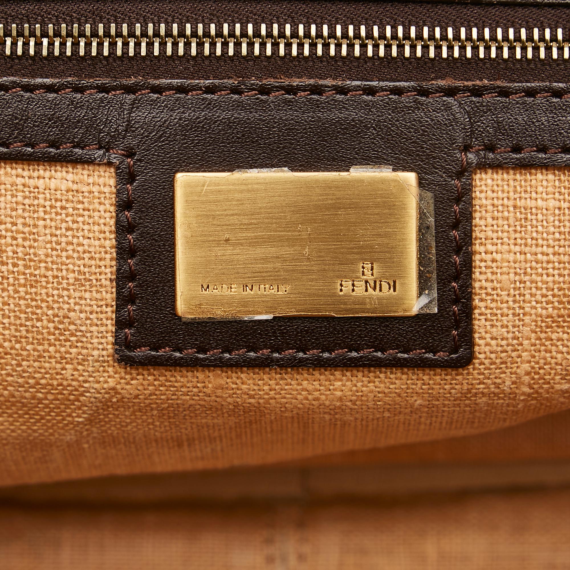 Fendi Zucca Canvas Handbag
