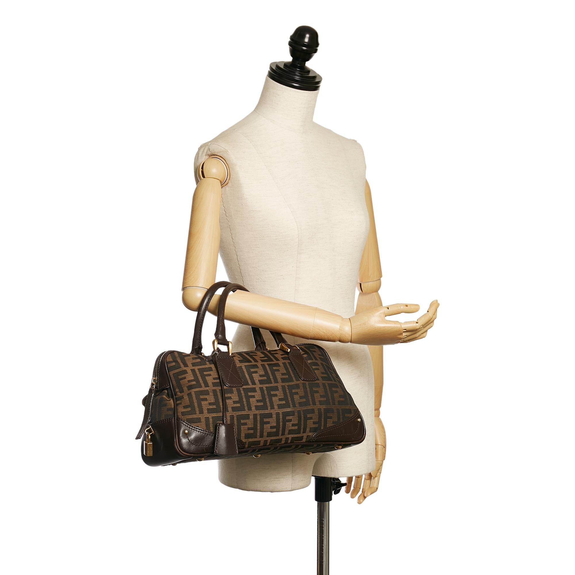 Fendi Zucca Canvas Handbag