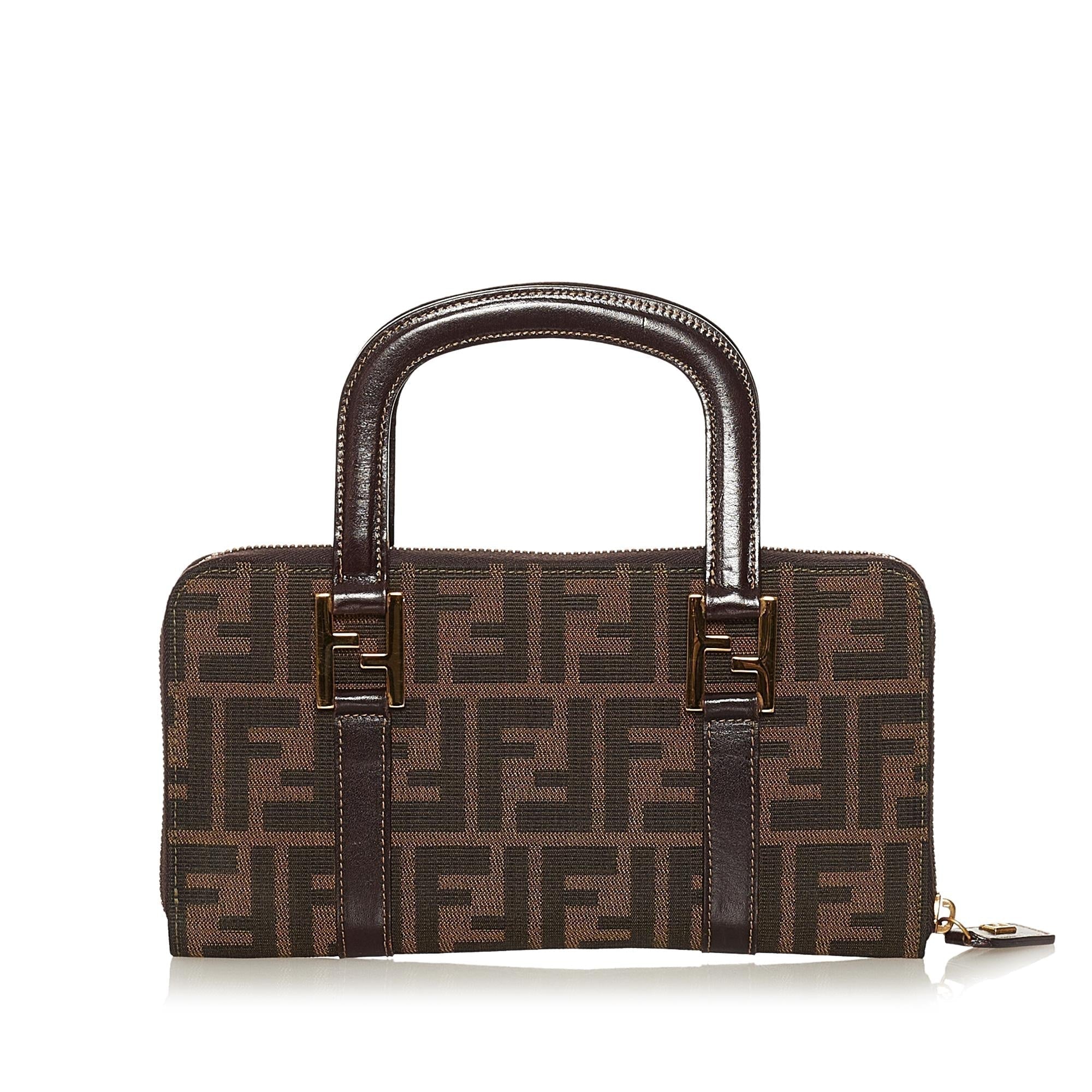 Fendi Zucca Canvas Handbag
