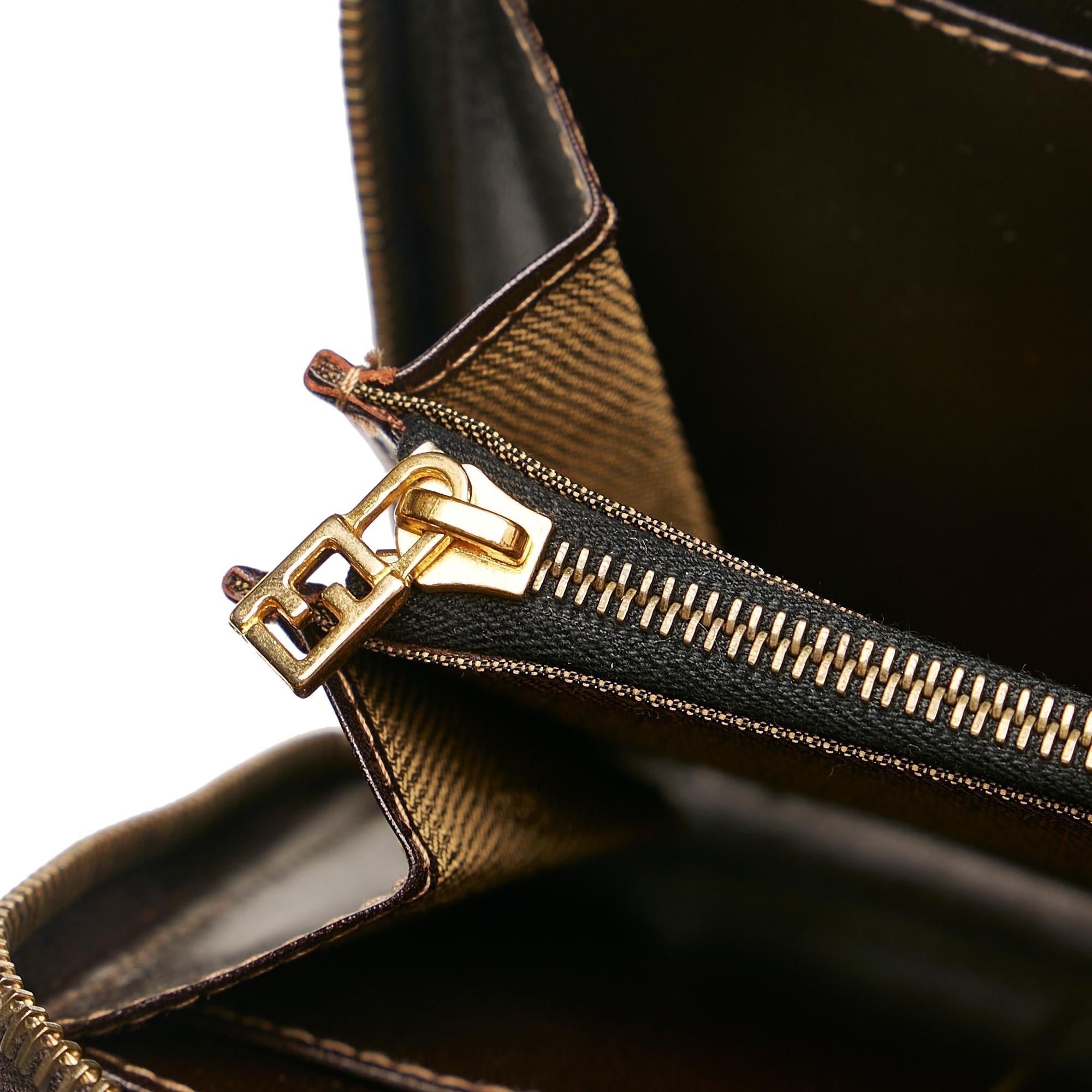 Fendi Zucca Canvas Handbag