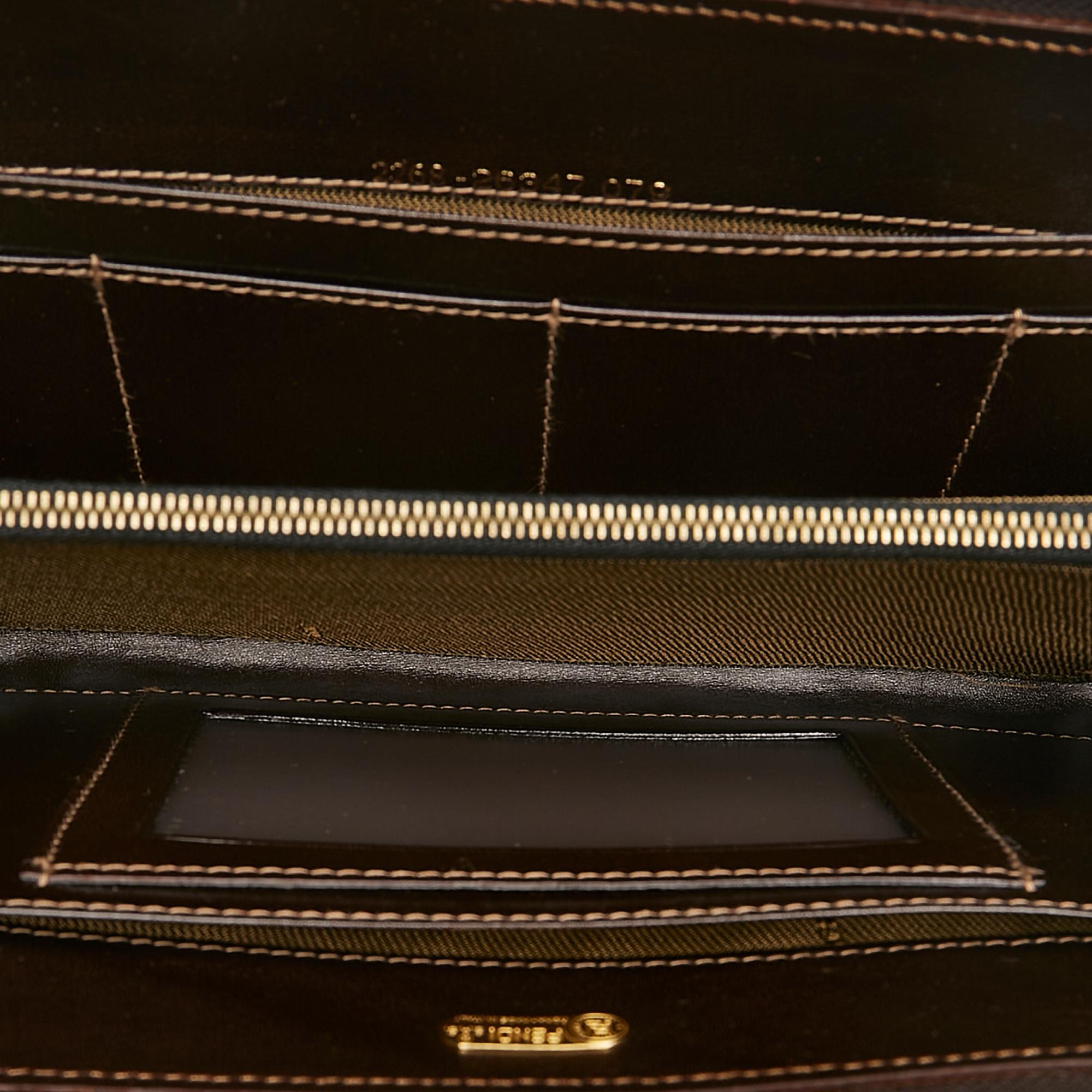 Fendi Zucca Canvas Handbag