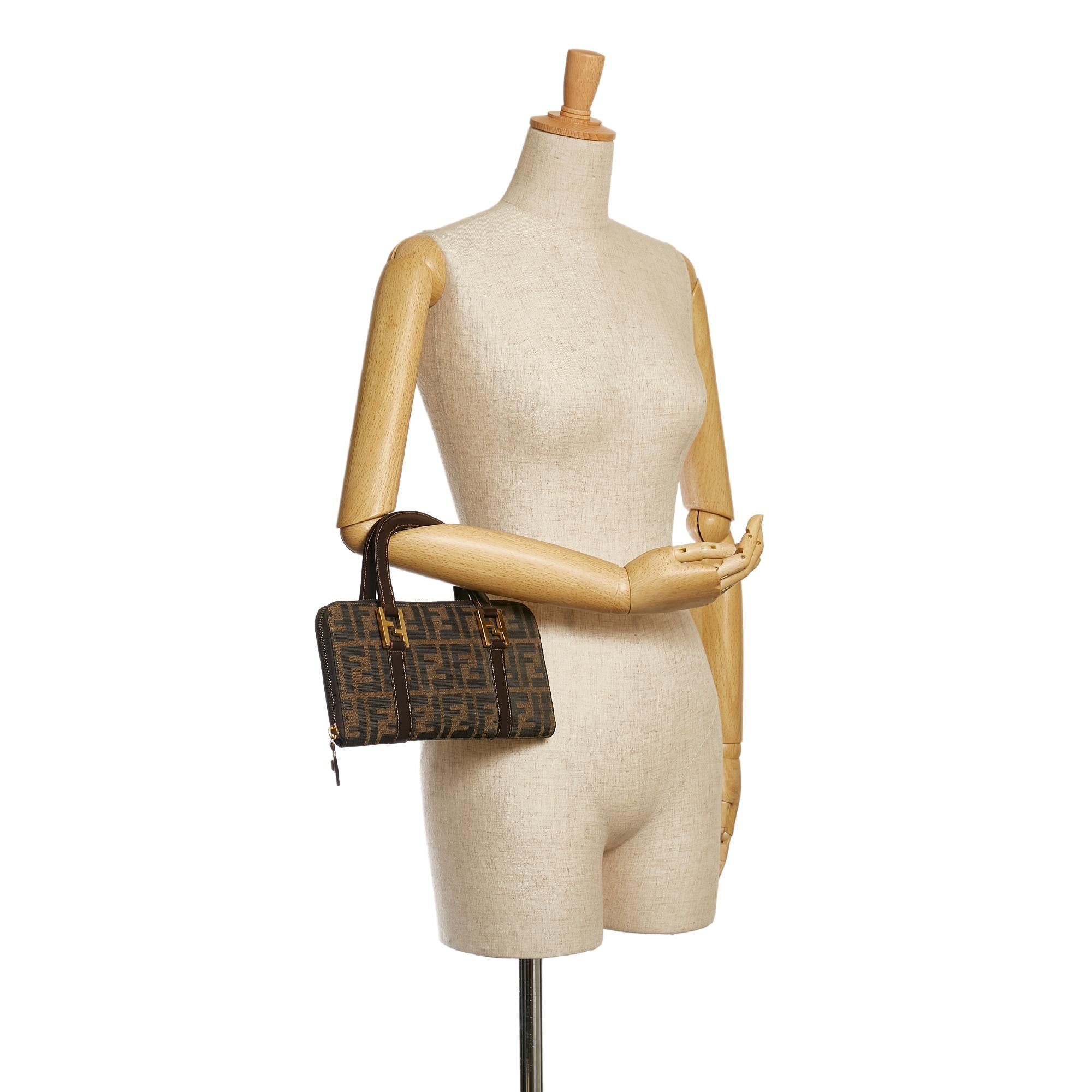 Fendi Zucca Canvas Handbag